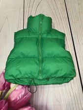 Colete acolchoado cropped com zíper completo feminino tamanho M/L verde sem marca comprar usado  Enviando para Brazil