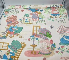 2 rolos de papel de parede vintage 41,4 pés Sunbonnet caprichoso pátio rural Canadá, usado comprar usado  Enviando para Brazil