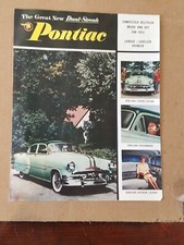 1953 PONTIAC STATION WAGON FOLHETO DE VENDAS / PASTA ORIGINAL GRANDE CONCESSIONÁRIA comprar usado  Enviando para Brazil