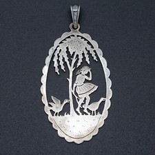 Jugendstil anhänger 800er gebraucht kaufen  Berlin