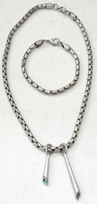 Corrente de cobra banhada a prata Bico com dois pingentes conjunto com cristal e pulseira comprar usado  Enviando para Brazil