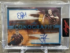 2023 Leaf Art Of Sport iconografia Erling Haaland Julian Alvarez controle remoto automático 3/4 comprar usado  Enviando para Brazil