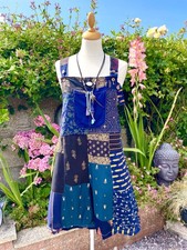 Patchwork dungaree shorts for sale  FLEETWOOD