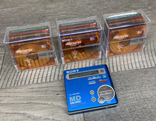 Usado, Sony MiniDisc MD Walkman MZ-R70 Funciona Perfeitamente Gravador Leitor Azul +CDs em Branco comprar usado  Enviando para Brazil