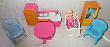 Usado, Lote de móveis e brinquedos para bebês Fisher Price My 1st Dollhouse comprar usado  Enviando para Brazil