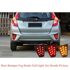 Refletor de lâmpada de freio parachoque traseiro L&R farol traseiro neblina para Honda FIT Jazz GK5 14-17 comprar usado  Enviando para Brazil