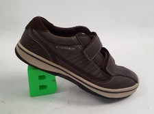 mens leather velcro trainers for sale  RUGBY