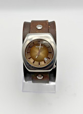 Relógio de pulso masculino Fossil JR-8209 pulseira de couro marrom analógico indicador de data comprar usado  Enviando para Brazil