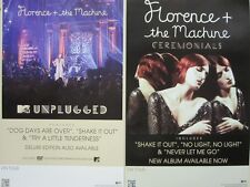 Pôster promocional Florence + The Machine 2012 Ceremonials 2 lados novo estoque antigo comprar usado  Enviando para Brazil