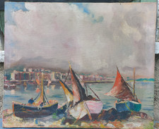 Ancien tableau marine d'occasion  Le Val