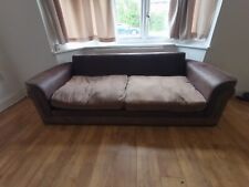 faux leather 3 piece suite for sale  BRENTWOOD