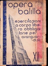 Opera balilla esercizi usato  Trento