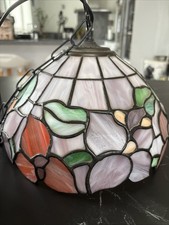 Lustre suspension vitrail d'occasion  Rives
