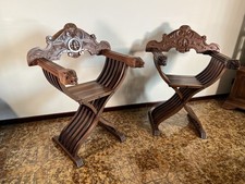 Sedie legno savonarola usato  Milano