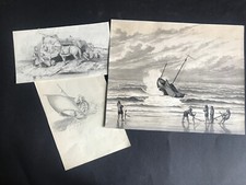 Dessins anciens pêcheurs d'occasion  Paris XIII