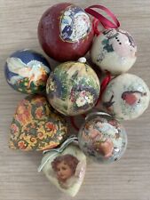 Vintage christmas baubles for sale  LEICESTER