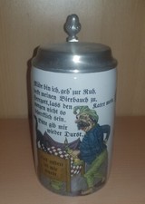 Bierkrug zinndeckel schrobenha gebraucht kaufen  Deutschland