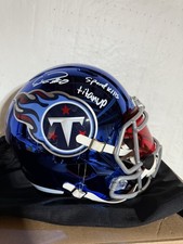 Capacete cromado tamanho completo assinado por Calvin Ridley “speed kills” “Titan Up” inscrito comprar usado  Enviando para Brazil