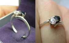 Bague sertie saphir d'occasion  Marans