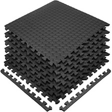 SIVAN HEALTH FITNESS PUZZLE TAPETE DE EXERCÍCIO ESPUMA EVA AZULEJOS INTERTRAVADOS - PRETO comprar usado  Enviando para Brazil