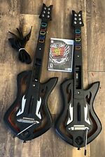 Nintendo Wii Guitar Hero Warriors Of Rock Lote 2 Controladores Correas y Juego Probado segunda mano  Embacar hacia Argentina