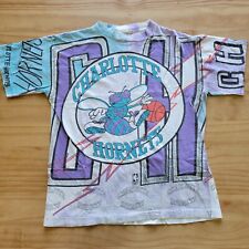 Camisa NBA vintage década de 1990 Charlotte Hornets Magic Johnson estampa total comprar usado  Enviando para Brazil