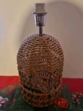 Rattan woven lamp for sale  LIVERPOOL