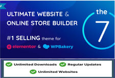The7 12.4 Ultimate construtor de sites e lojas online para WordPress WooCommerce comprar usado  Enviando para Brazil