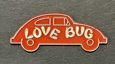 Ímã de geladeira de borracha vintage anos 1970 Volkswagen Beetle Love Bug novidade comprar usado  Enviando para Brazil