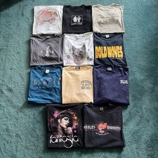 Lote de 10 camisas gráficas vintage anos 90 Y2K moderno revendedor pacote viagem esportes motociclista comprar usado  Enviando para Brazil