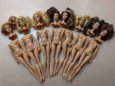 Lote de Barbie Fashionistas Trocando Estilos Cabeças de Troca Boneca Loira Morena Cabeça Vermelha, usado comprar usado  Enviando para Brazil