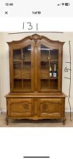 Oak display cabinet for sale  LOCHGELLY