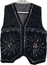 Vintage black sequin for sale  READING