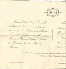 Faire part mariage d'occasion  Villenave-d'Ornon