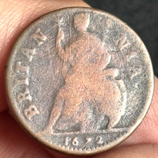 Charles 1672 farthing. for sale  HOVE