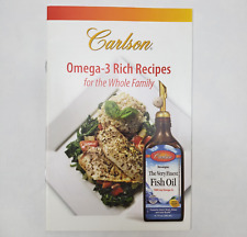 Carlson Omega-3 Rich Recipes Fish Oil Recipes Cookbook Booklet 2015 Healthy segunda mano  Embacar hacia Argentina