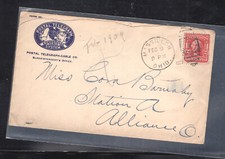Cover postal telegraph for sale  Webster