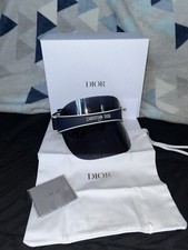 Viseira Christian Dior logotipo marinho unissex DIORCLUB V1U 31B8 nova com caixa de presente e pano comprar usado  Enviando para Brazil