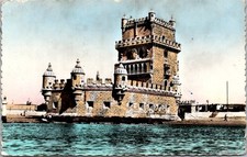Cartão postal Portugal Lisboa Torre de Belém Torre no rio Tejo 1959, usado comprar usado  Enviando para Brazil