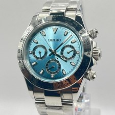 Seikmod Ice Blue Chrono | VK63 Mechaquartz | Sapphire Crystal | 40mm Steel comprar usado  Enviando para Brazil