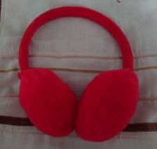 Bright red earmuffs for sale  LONDON