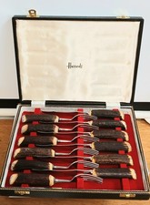 CONJUNTO DE 12 TALHERES DE AÇO INOXIDÁVEL E CABO DE CHIFRE BIFE por HARRODS, usado comprar usado  Enviando para Brazil
