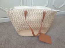 Rafia basket bag for sale  LEICESTER