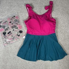 Traje de baño Tankini MAMA bloqueado camiseta sin mangas rosa verde azulado lactancia materna verde azulado segunda mano  Embacar hacia Mexico
