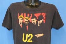 camiseta vintage anos 80 U2 UNDER A BLOOD RED SKY 2 SIDED ROCK FADED SOFT GRANDE G comprar usado  Enviando para Brazil