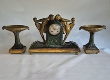 Art deco clock for sale  BEDALE