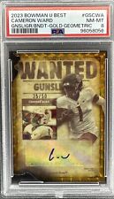2023 Bowman's Best U Cameron Ward Gold/50 Gunslingers Die Cut PSA 8 QUASE PERFEITO-PERFEITO Miami comprar usado  Enviando para Brazil