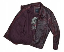 ENGGERS Maroon Skórzana męska kurtka ze skóry owczej 56 na sprzedaż  PL
