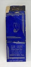 Baltimore maryland club for sale  Saint Louis