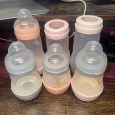 Conjunto de 6 mamadeiras MAM Easy Start anti-cólicas 3 mamadeiras 9 oz e 3 5,5 oz   comprar usado  Enviando para Brazil